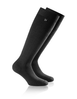 Rohner Winter Ski Socks Thermal Knee Socks (Merino Wool, warm) black - 1 pair
