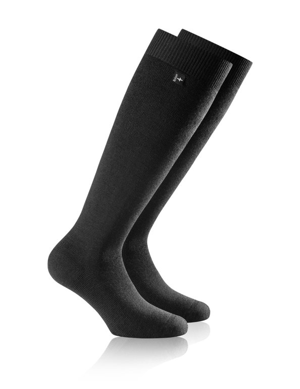 Rohner Winter-Skisocke Thermal Kniestrümpfe (Merinowolle, warm) schwarz - 1 Paar