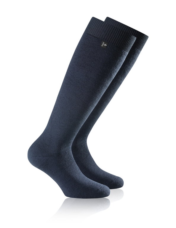 Rohner Winter-Skisocke Thermal Kniestrümpfe (Merinowolle, warm) marineblau - 1 Paar
