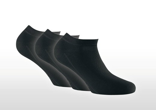 Rohner Basic Skarpetki Dziennie Sneaker Nowe czarne - 3 pary