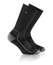 Rohner Sport Sock Crew Eco X-Sport (Organic Cotton, Moisture Absorbing) Black/Grey - 1 Pair