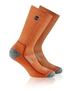 Rohner Sportsocke Crew Eco X-Sport (Organic Cotton, Moisture-wicking) orange - 1 Pair