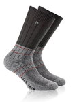 Rohner Wandersocke Fibre High Tech (Coolmax-Fasern/Merinowolle) anthrazit/grau - 1 Paar