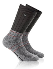 Rohner Wandersocke Fibre High Tech (Coolmax-Fasern/Merinowolle) anthrazit/grau - 1 Paar