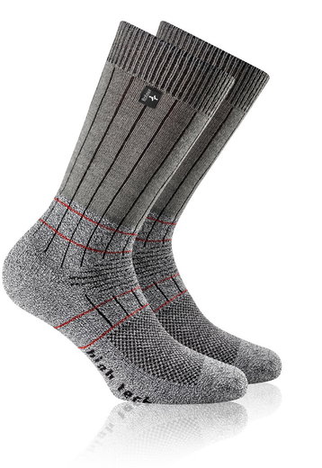 Rohner Wandersocke Fibre High Tech (Coolmax-Fasern/Merinowolle) stonegrau - 1 Paar
