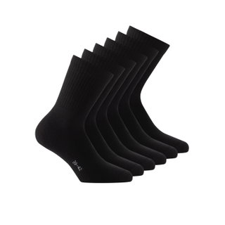 Rohner Tennissocken Crew Basic (superweich) schwarz - 3 Paar