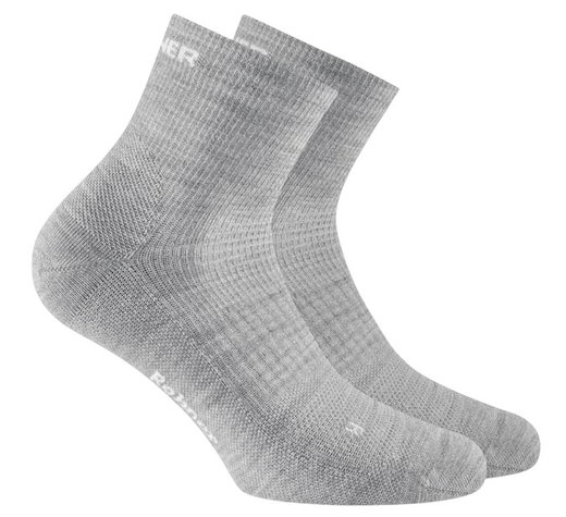 Rohner Dynamic Merino Quarter Walking Socks Light Grey - 1 Pair