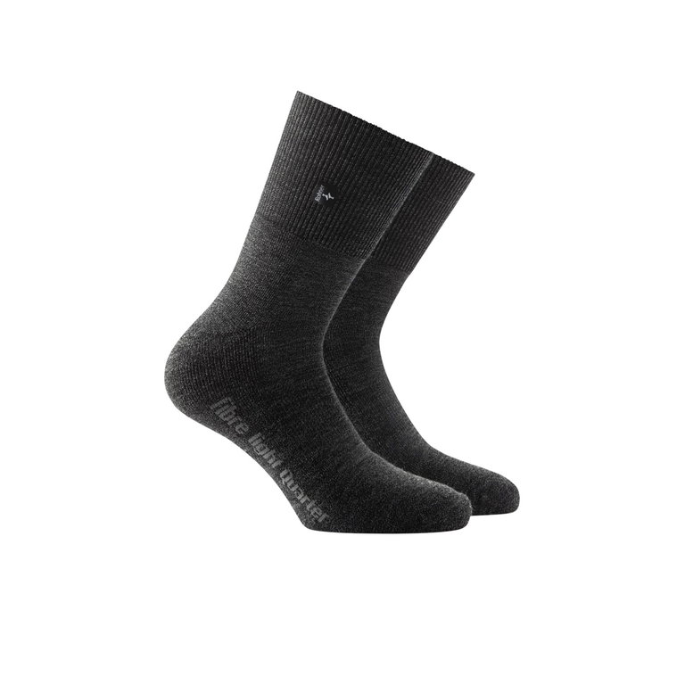 Rohner Wandersocke Fibre Light Quarter (Mischgewebe) denimschwarz - 1 Paar