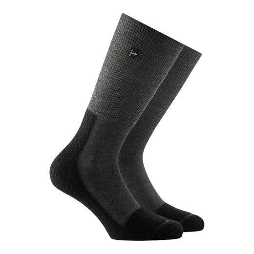 Rohner Wandersocke Original SupeR Light (Wollmischgewebe, feuchtigkeitsregulierend) anthrazit/grau - 1 Paar