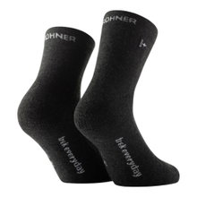 Rohner Trek Everyday Quarter Walking Socks (pleasant foot climate and maximum comfort) anthracite grey - 1 pair