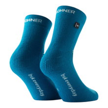 Rohner Trek Everyday Quarter Walking Socks (pleasant foot climate and maximum comfort) blue - 1 pair