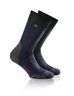 Rohner Hiking Sock Alpine Trekking (Trekking, medium cushioning) navy blue - 1 pair