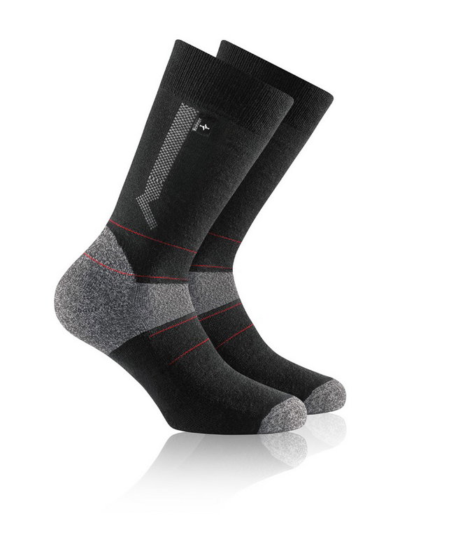 Rohner Winter-Skisocke Nordic Light (leichte Polsterung, warm) schwarz - 1 Paar