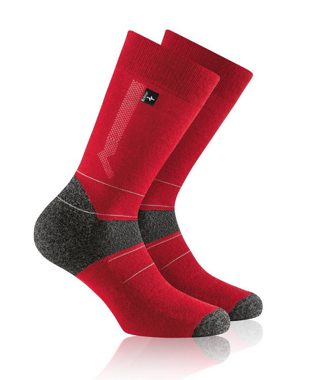 Rohner Winter-Skisocke Nordic Light (leichte Polsterung, warm) rot - 1 Paar