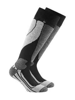 Rohner Skisocke Ski Base l/r schwarz/grau Herren - 1 Paar