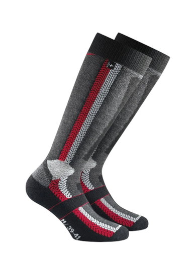 Rohner Skisocke Ski Power l/r anthrazitgrau Herren - 1 Paar