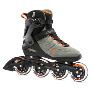 Rollerblade Inline Skates Sirio 90 (Rollen: 90mm/84A, Kugellager: SG7) grau/orange Herren