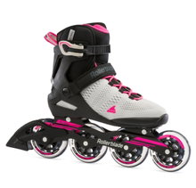 Rollerblade Inline Skates Sirio 90 (Rollen: 90mm/84A, Kugellager: SG7) hellgrau/pink Damen