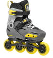 Rollerblade Inline Skates Apex (Rollen: 76mm(235), 72mm(210), 68mm(185), Kugellager: SG7) grau/gelb Kinder