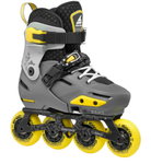 Rollerblade Inline Skates Apex (Rollen: 76mm(235), 72mm(210), 68mm(185), Kugellager: SG7) grau/gelb Kinder