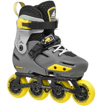Rollerblade Inline Skates Apex (Rollen: 76mm(235), 72mm(210), 68mm(185), Kugellager: SG7) grau/gelb Kinder