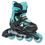 Rollerblade Inline Skates Microblade (Rollen: 72mm/80A, Kugellager: SG3) schwarz/hellblau Kinder