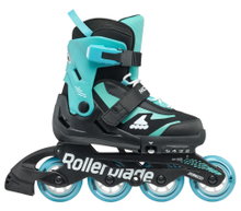 Rollerblade Inline Skates Microblade (Rollen: 72mm/80A, Kugellager: SG3) schwarz/hellblau Kinder