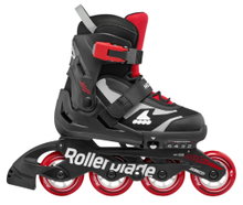 Rollerblade Inline Skates Microblade (Rollen: 72mm/80A, Kugellager: SG3) schwarz/rot Kinder