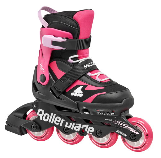 Rollerblade Inline Skates Microblade (Rollen: 72mm/80A, Kugellager: SG3) schwarz/rosapink Mädchen