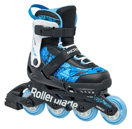 Rollerblade Inline Skates Microblade SL (Rollen: 72mm/80A, Kugellager: SG3) schwarz/himmelwasser Kinder