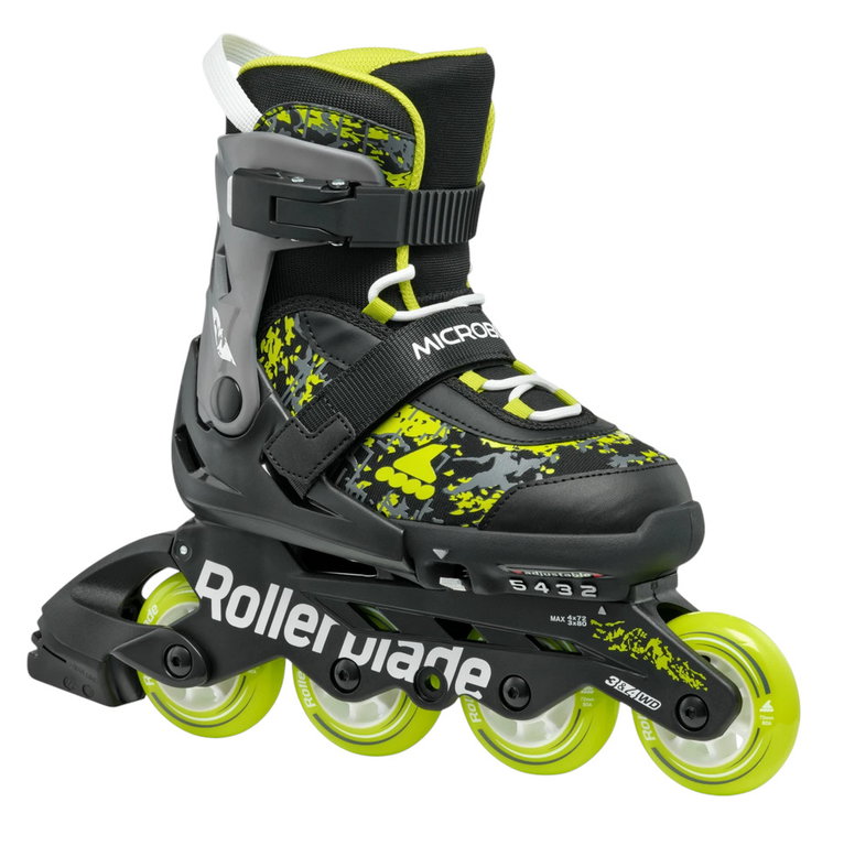Rollerblade Inline Skates Microblade SL (Rollen: 72mm/80A, Kugellager: SG3) schwarz/lime Kinder