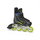 Rollerblade Inline Skates Dynamo (Rollen: 72mm/82A, Kugellager: SG5) schwarz/lime/blau Kinder
