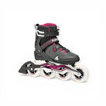 Rolki inline Macroblade 90 (kółka: 90mm/84A, łożyska: SG9) czarne/bordowe damskie