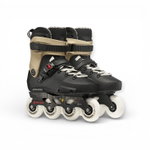 Rolki inline Twister XT (kółka: 80mm/85A, łożyska: ILQ-9) czarne/piaskowe męskie