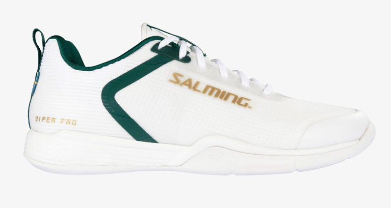 Salming Hallen-Indoorschuhe Viper Pro Leichtigkeit/Beweglichkeit weiss/grün Herren