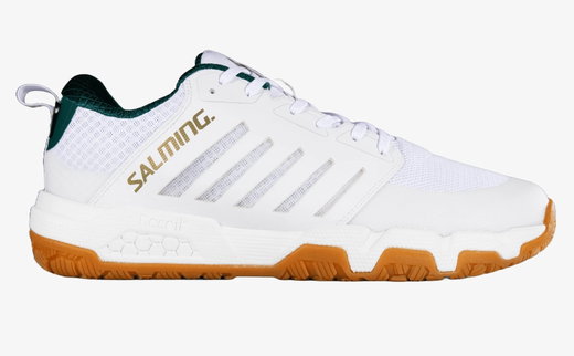 Salming Hallen-Indoorschuhe Recoil Strike 2 Beweglichkeit/Leichtigkeit weiss/grün Herren