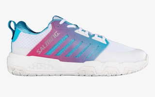 Salming Hallen-Indoorschuhe Recoil Strike 2 Beweglichkeit/Leichtigkeit weiss/cyanblau Herren