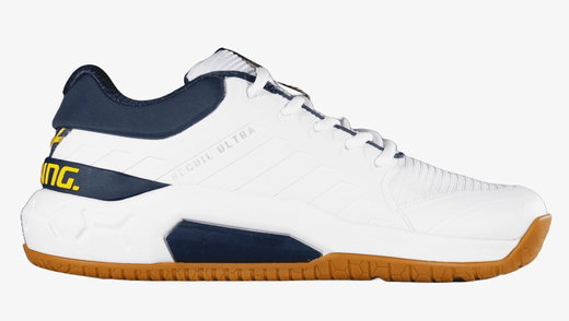 Salming Hallen-Indoorschuhe Recoil Ultra Stabilität/Dämpfung weiss/navyblau Herren
