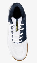 Salming Hall Indoor Court Shoes Recoil Ultra Stability/Cushioning White/Navy Blue Men's
