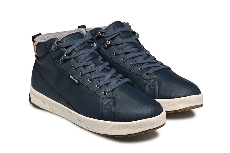 Saola Alltagschuhe-Sneaker Bergen Waterproof (Leder, wasserdicht) navyblau Herren