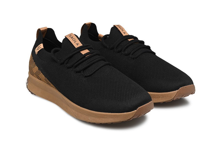Saola Sneaker Tsavo 2.0 Waterproof (gestricktes Obermaterial, wasserdicht) schwarz Herren
