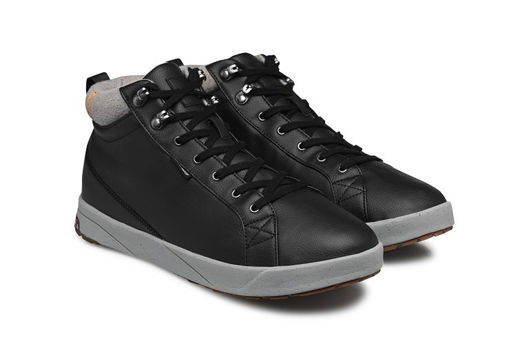Saola Everyday Winter Shoes Bergen Waterproof Warm (Leather, waterproof) black/grey Men's