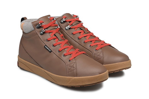 Saola Alltag-Winterschuhe Bergen Waterproof Warm (Leder, wasserdicht) braun Herren