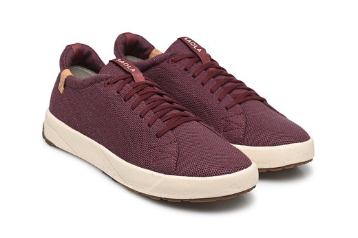 Saola Sneaker Cannon Knit 2.0 Wool (Merinowolle) weinrot Damen