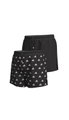 adidas Unterwäsche Boxershorts Woven schwarz/schwarz - 2 Stück