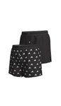 adidas Unterwäsche Boxershorts Woven schwarz/schwarz - 2 Stück