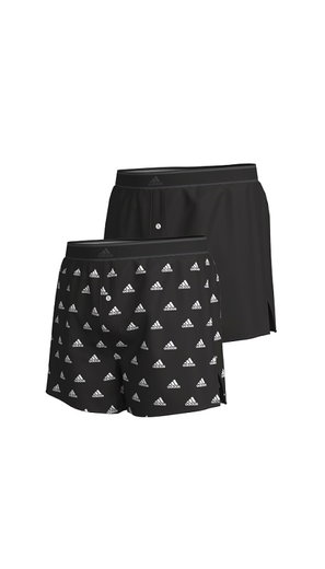 adidas Unterwäsche Boxershorts Woven schwarz/schwarz - 2 Stück