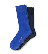 Schiesser Tagessocke Crew 95/5 Organic Cotton royalblau/nachtblau- 2 Paar