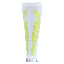 Select Wadenwärmer Kompression weiss/lime 2er Herren