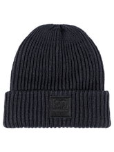 super natural Wintermütze Julie Beanie (Merinowolle, ideale Thermoregulation) schwarz - 1 Stück